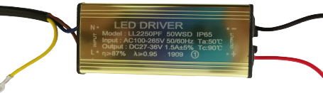 Драйвер для светодиодных светильников  Led Favourite LL2250PF 9050mA 50W IP65