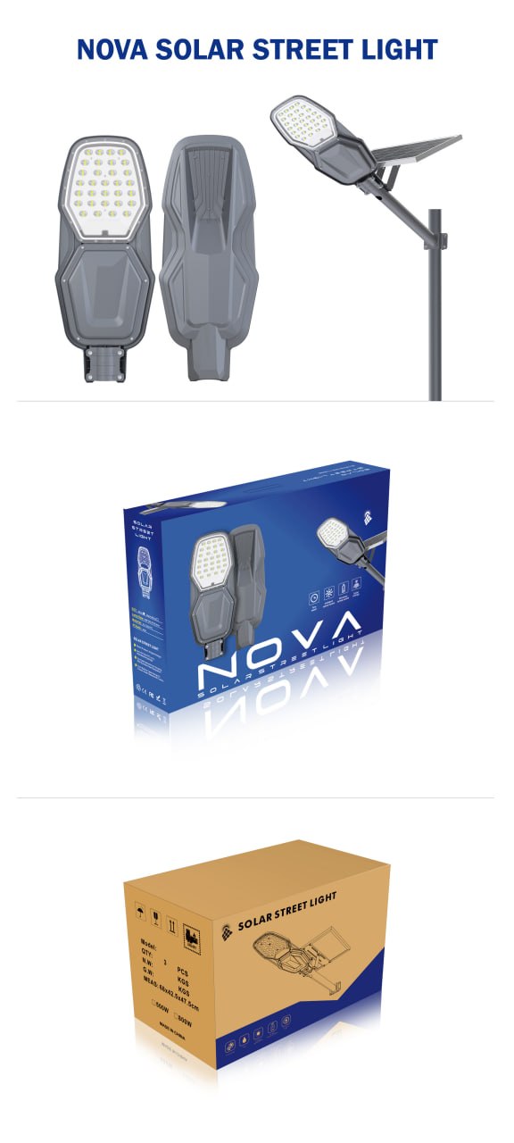Уличный светодиодный светильник на солнечной батарее Led Favourite MJ-NOVA-300W