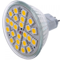 Светодиодная лампа  Led Favourite GU5.3  5W 220V Glass