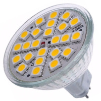Светодиодная лампа  Led Favourite GU5.3  5W 220V Glass